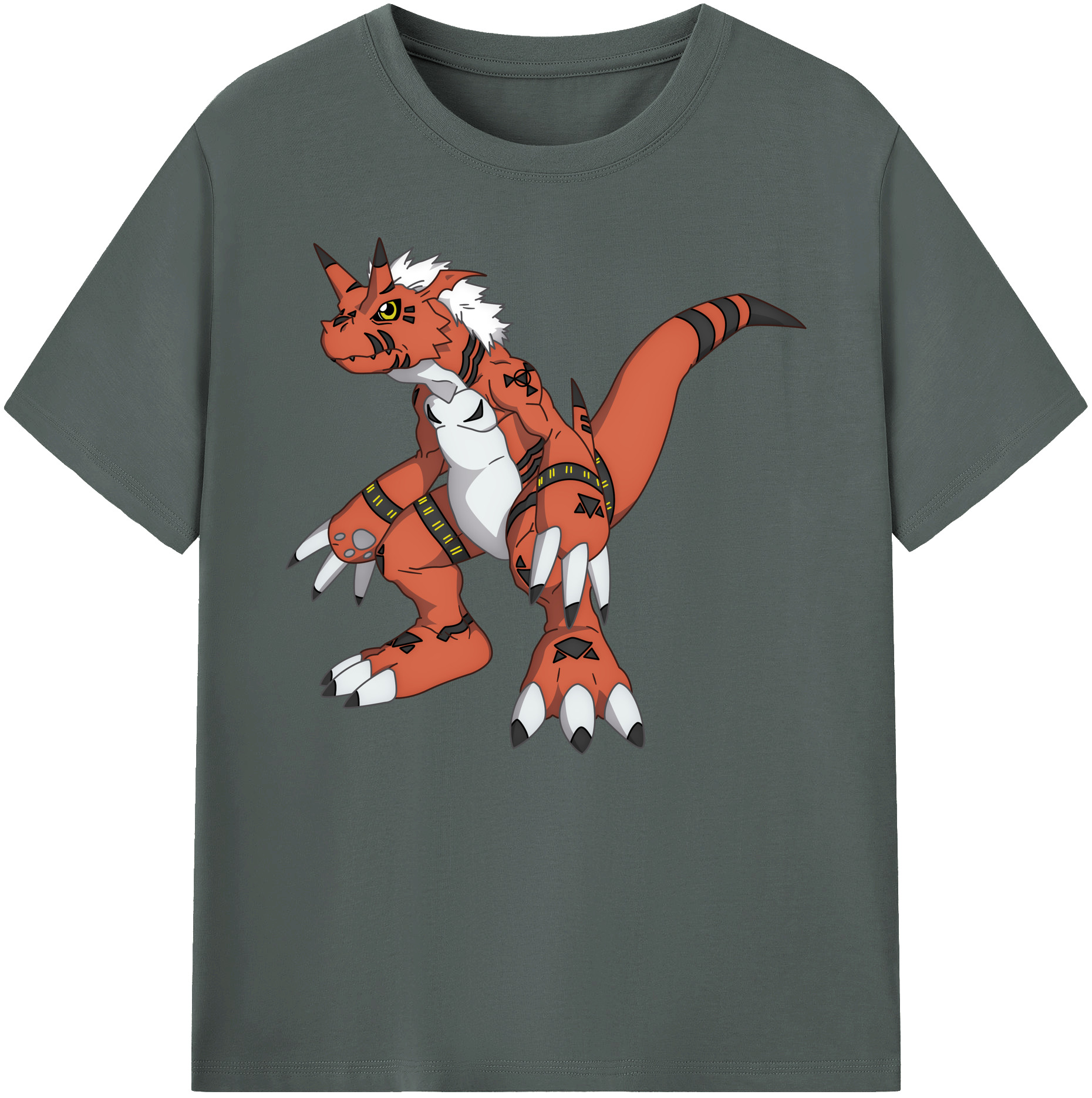 （画像用） Digimon デジタルモンスター/デジモン 綿100％ メンズ半袖Tシャツ｜肌触りやわらか＆通気性